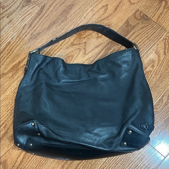 Cole Haan black leather hobo bag - Picture 3 of 9